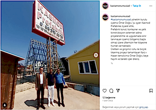 #Bakımusiad yönetim kurulu üyemiz Ömer Doğru 'yu işyeri Kasmod Prefabrike ziyaret ettik.