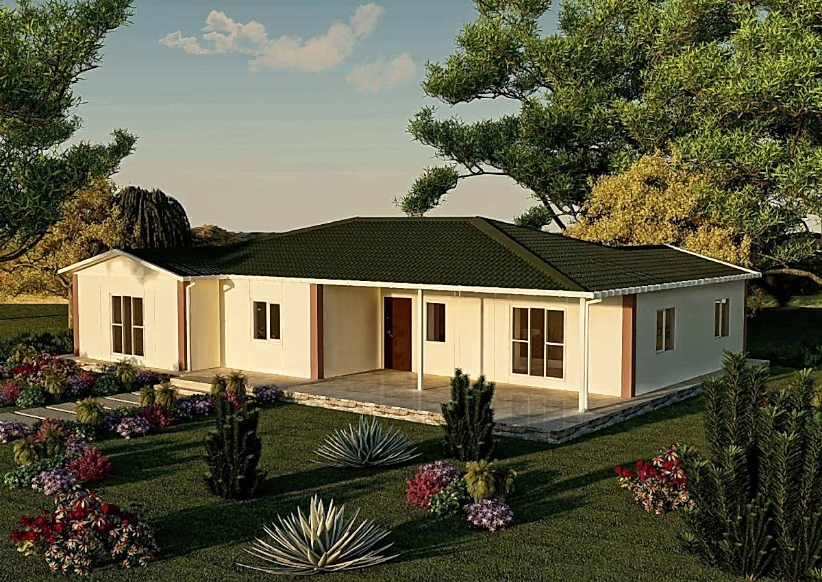 165 m2 Prefabrik Tek Katlı Konut