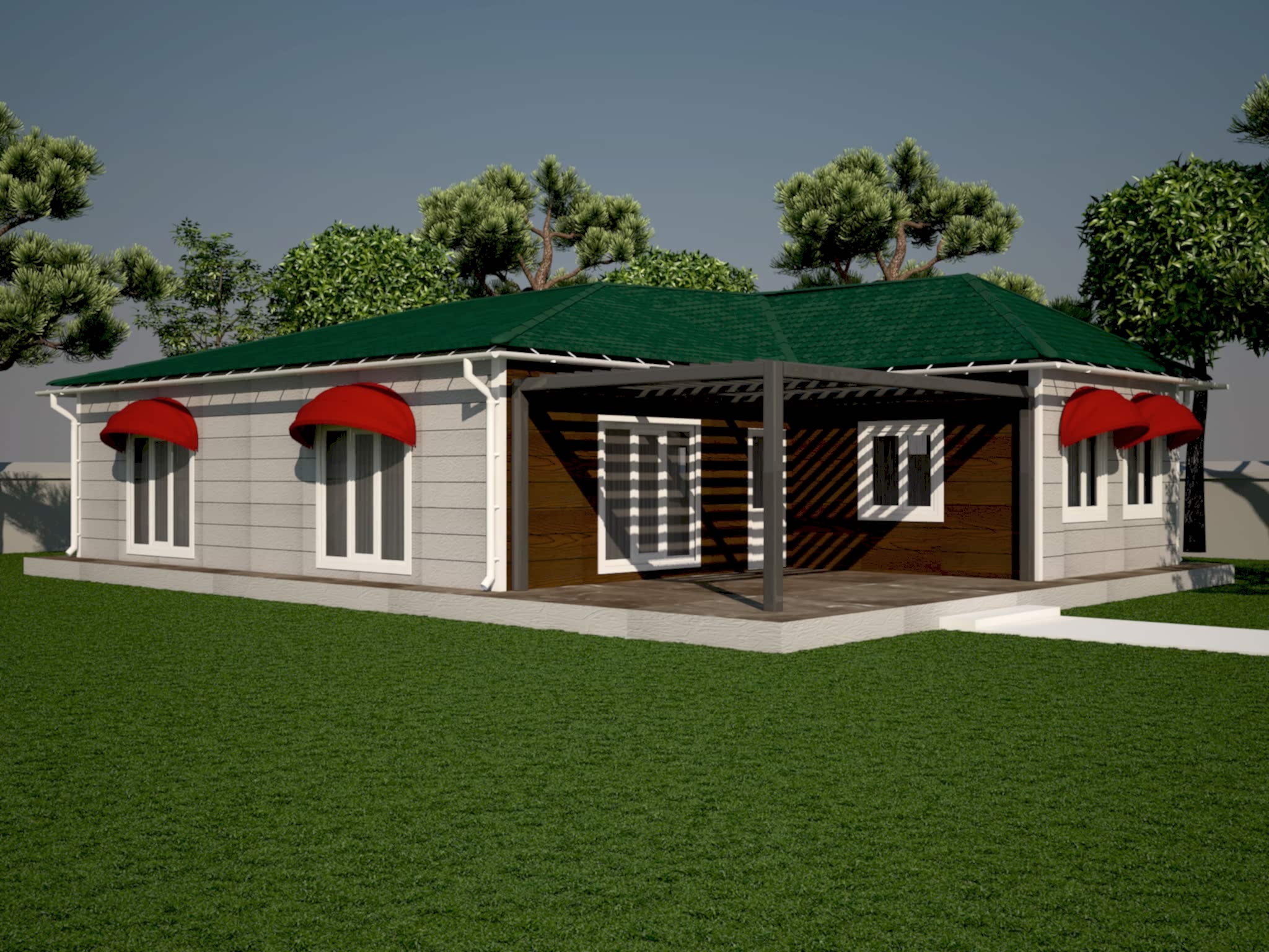 146 m2 Çelik Tek Katlı Konut