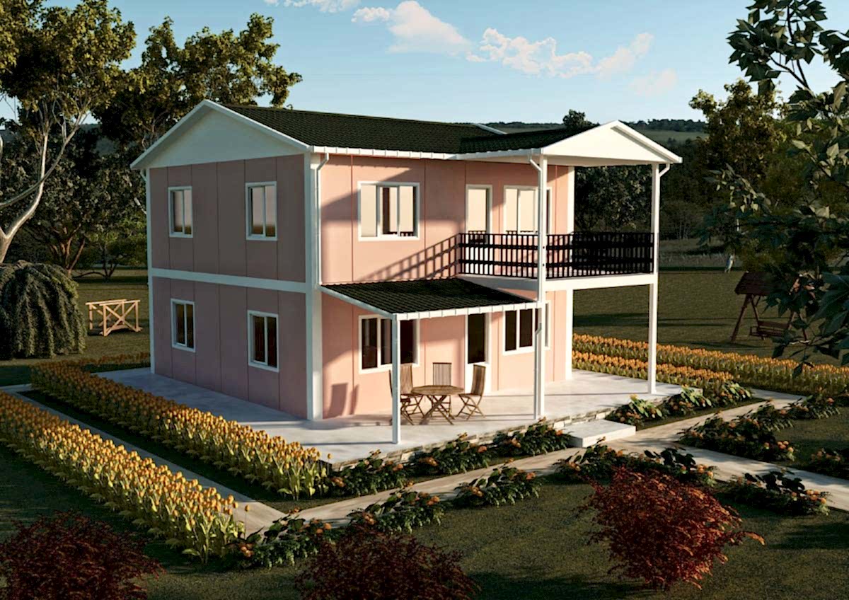 147 m2 Prefabrik Çift Katlı Konut