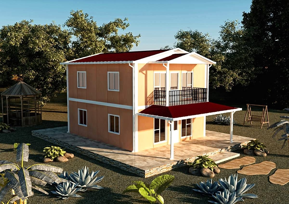 120 m2 Prefabrik Çift Katlı Konut