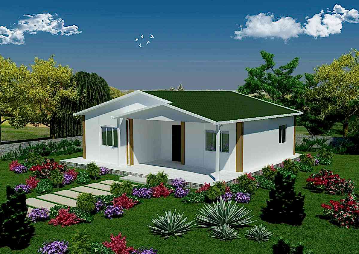 84 m2 Prefabrik Tek Katlı Konut