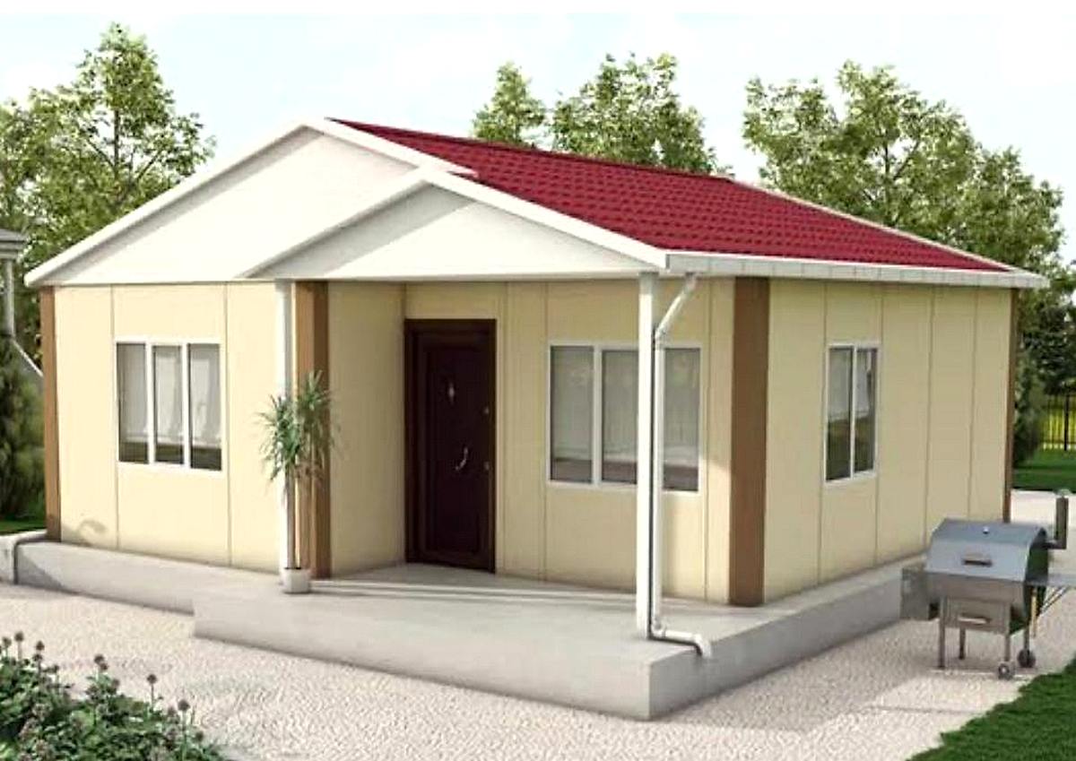 68 m2 Prefabrik Tek Katlı Konut